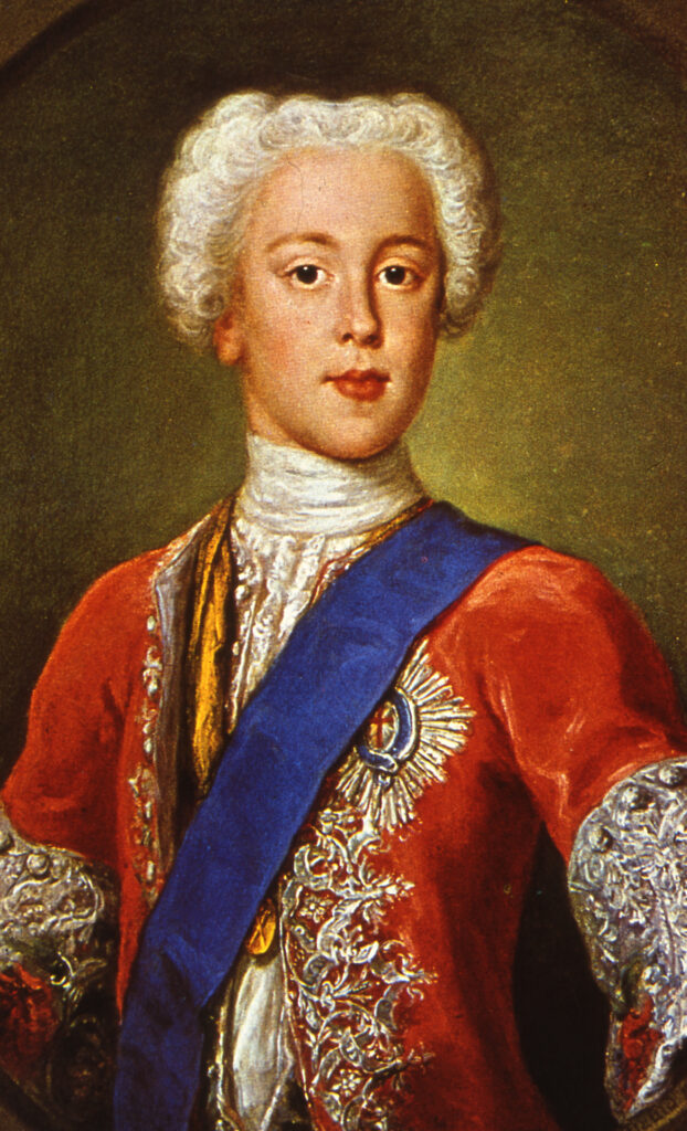 A portrait of Bonny Prince Charles.